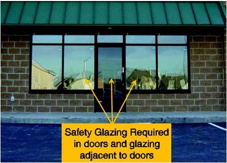 point within 36 Workbook Page 132 105 Safety Glazing Laminated glass Tempered glass Safety glazing must be