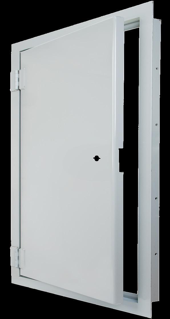 Top Security Non-Rated Access Door Babcock-Davis BTS flush, security access doors control access through vertical or horizontal surfaces and are manufactured with detention grade materials.