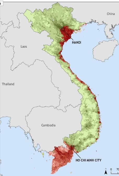 Vietnam Vietnam is a tropical country located in Southeast Asia with a monsoon climate The total area: 332.