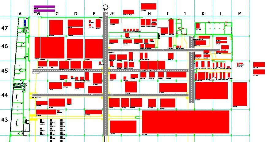 x-y-size Rotation angle Color Page 7 Layout of Machine Areas (red rectangles) is created based on the x-y-coordinates