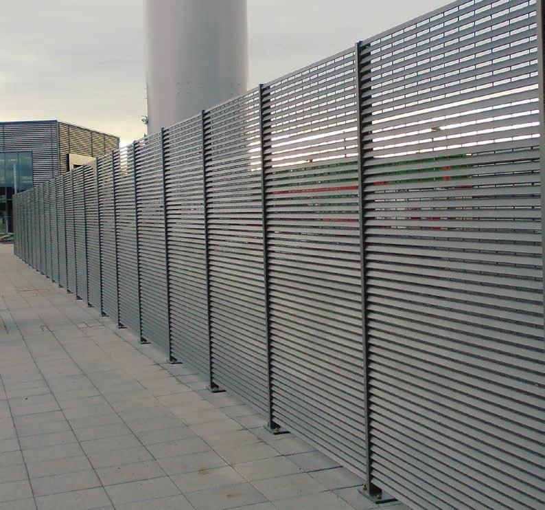 Screenogril 80/20 100/0 Louvre fencing system This architecturally driven product has the ability to blend into any situation where appearance and security needs to be