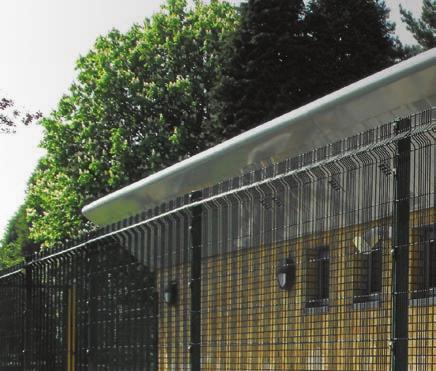 The welded steel wire mesh panels feature large upper profiles for extra strength and groups of 6 wires at 25mm wire centres followed by 45mm mesh apertures.