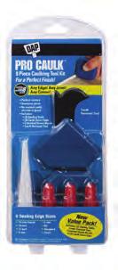 17 3 240 DAP PRO Caulk 8-piece Caulking Tool Kit The easy, no-mess way to a perfect, professional seal in seconds.