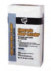 Repair Products Concrete Catagory & Masonry Sub Category Products DAP Concrete Floor Leveler (Dry Mix) General purpose, concrete-based floor leveling product for concrete and masonry surfaces.