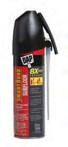Construction Catagory Adhesives Sub SmartBond Category DAP SmartBond Subfloor Straw-Grade Construction Adhesive DAP SmartBond Subfloor Construction Adhesive is a unique technology that applies as a