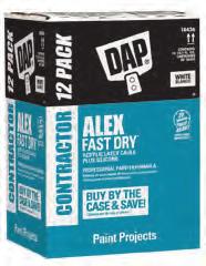 Caulks & Sealants Interior/Exterior Latex DAP ALEX FAST DRY All Purpose Acrylic Latex Caulk Plus Silicone Specifically formulated to meet the demanding needs of Professional Painters and deliver