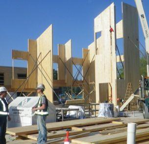 What is Unique about Larger Wood Buildings?! Greater use of engineered heavier timber components (panels, beams, columns)!