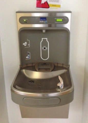 Figure 8: Picture of Bottle Filling Station BOTTLED WATER Over the past couple of years, the Office of Sustainability has been encouraging the different JHU divisions to find alternatives to