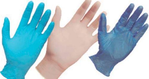 Personal Protective Equipment Different types of disposable glove used for laboratory work FFP3 (filtering face