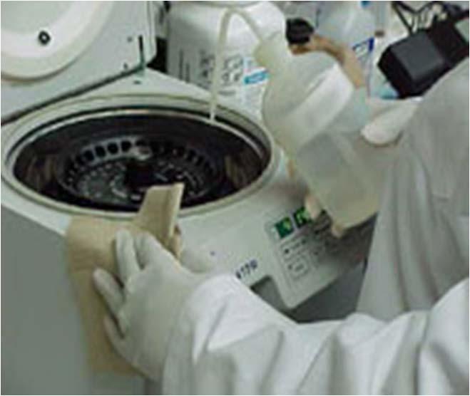 Safe use of Centrifuges After run Centrifuge has to be completely stopped before opening