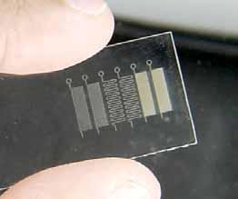 MICROFLUIDIC DEVICES 50µm wide x 45µm deep microchannels in polycarbonate Ideal for rapid evaluation of different