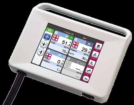 Blender Control GRAVIMAX Control Designed for Simplicity, Ease-of-Use and High Efficiency The large easy-to-see buttons on the touch screen make it easy to operate in all types of light conditions