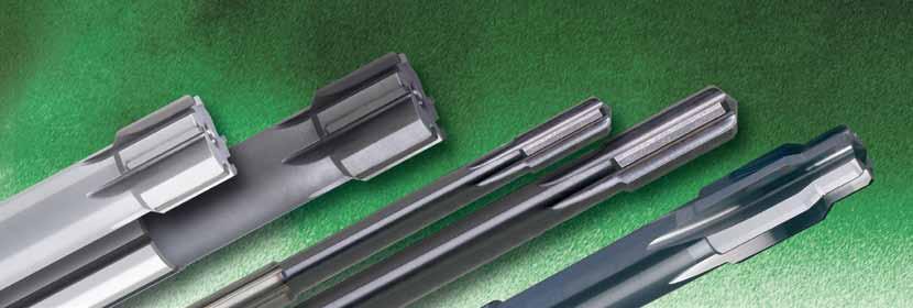 Solid carbide high-performance reamers up to Ø 20 mm G Carbide- or cermet-tipped high-performance reamers from Ø 20 mm up to 40 mm Extended program Edition