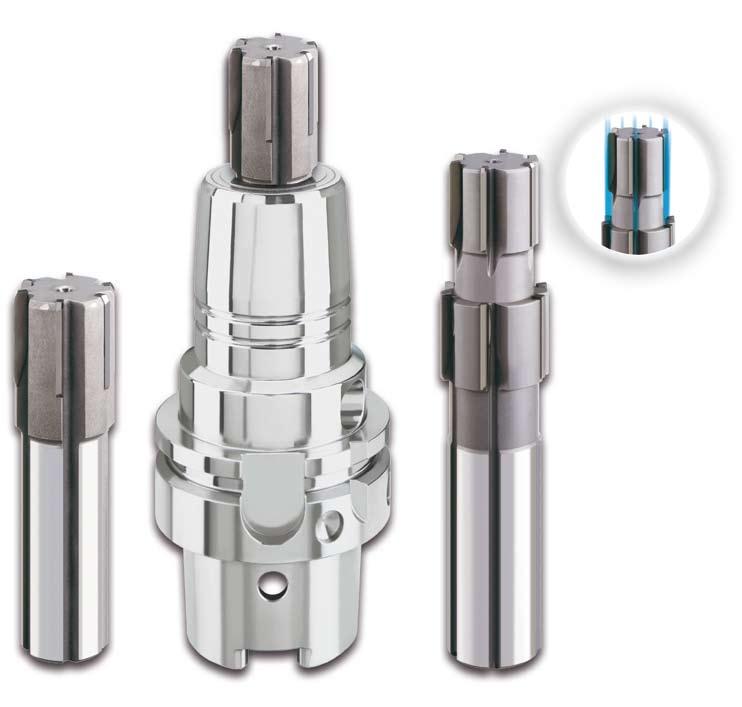 Special solution G carbide- or cermet-tipped high-performance reamers - special designs Carbide- or cermet-tipped high-performance reamers are available in preferred sizes as standard range.