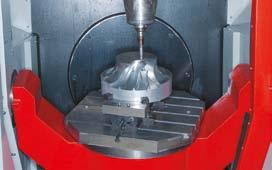 axes management (MAXXmill 500) 5-axis machining of a
