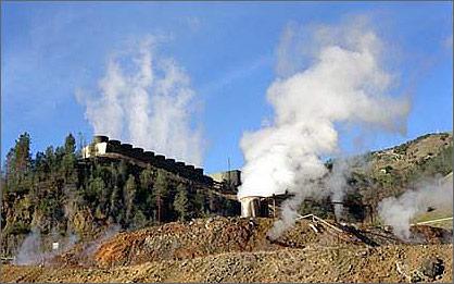 Steam power plant With a 750-MW output, The Geysers in California is the
