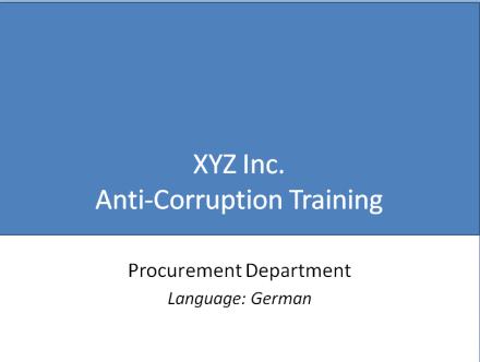 Hallmarks of an effective compliance program Training and continuing advice The DOJ and SEC evaluate the extent to which a company trains its personnel on the topic.