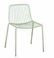ANDY THORNTON OUTDOOR FURNITURE 2017 ATFUOF812G Nolita stacking side chair in green 89 ATFUOF814G Nolita stacking armchair in
