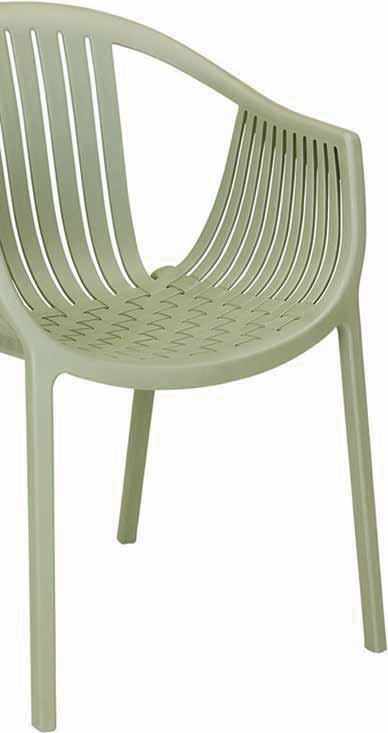 TATAMI Tatami moulded plastic chairs are available in five different colours.