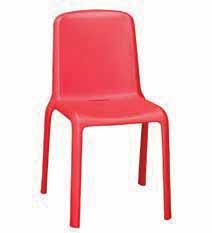 SNOW Strong, durable and lightweight moulded polypropylene side chair.