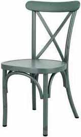 ANDY THORNTON OUTDOOR FURNITURE 2017 ATFUOF852G Toulon stacking side chair in vintage green 75