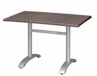 700 Werzalit concrete 47 ATFUOF824 Marina rectangular table base