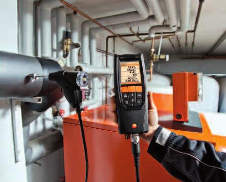 testo 320 Many measurements, one objective: Efficiency Multiple measurement menus for precise flue gas analysis. The new flue gas analyzer testo 320 solves every measurement task on a heating system.