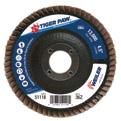 TIGER AW FLA DISCS / ERFORMANCE LINE Weiler s Tiger aw flap discs are designed for the user looking for aggressive performance and long life in heavy-duty applications like grinding on the edge of