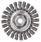 KNOT WIRE WHEELS Weiler s knot wire wheels with a threaded nut are intended for use primarily on small and large right angle grinders.