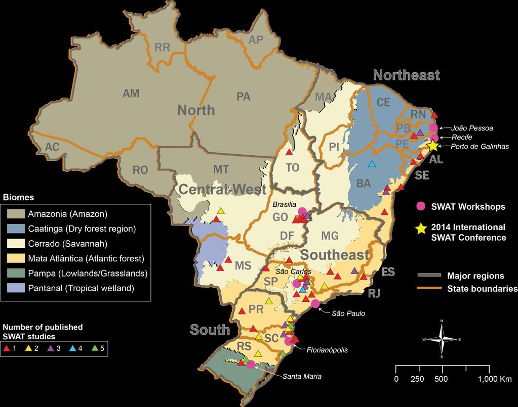 Brazil SWAT Applications Bressiani et al. 2015.