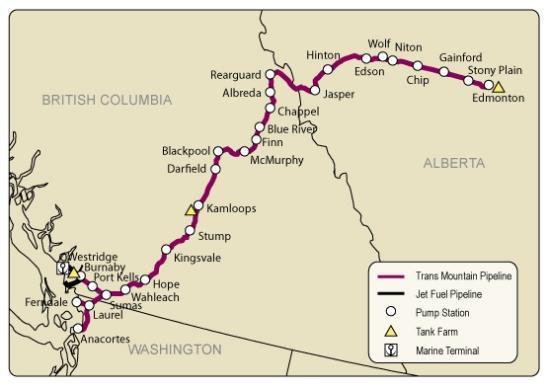 Trans Mountain Pipeline System Safe, efficient operating system for almost 60 years (since 1953) Transports crude oil and refined products to interior