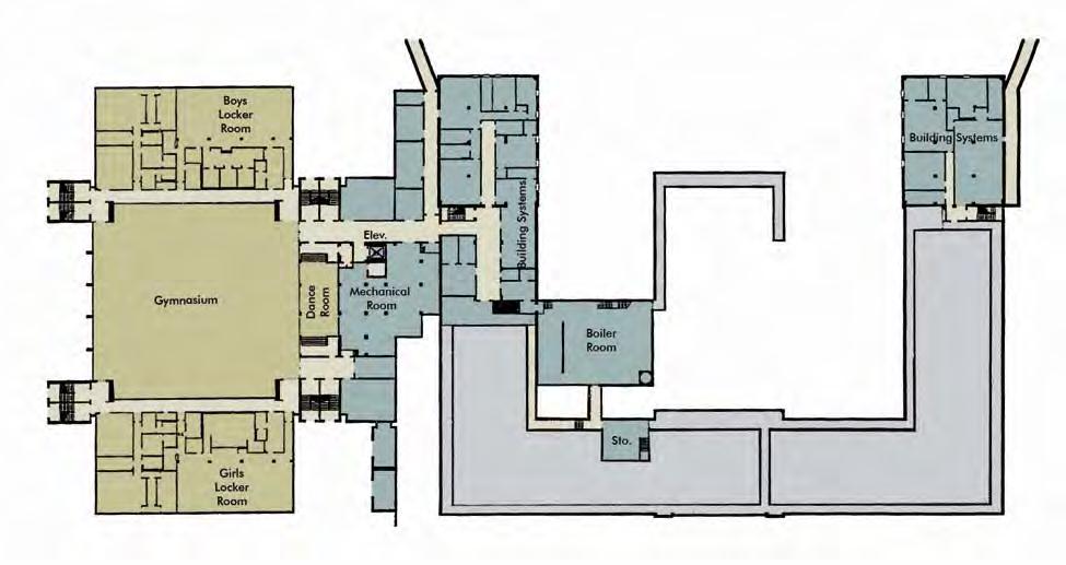 Basement Concept Plans These floor plans represent planning concepts for proposed facility use, aligning the proposed program capacity, the proposed planning profiles, and the