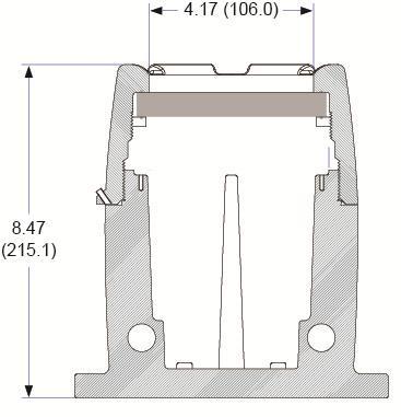 MOUNTING DIMENSIONS All units: inches (mm) Figure 12: Enclosure