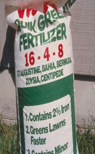 Concept 6: Selection of fertilizer materials X-Y-Z: N-P 2 O 5 -K 2 O means