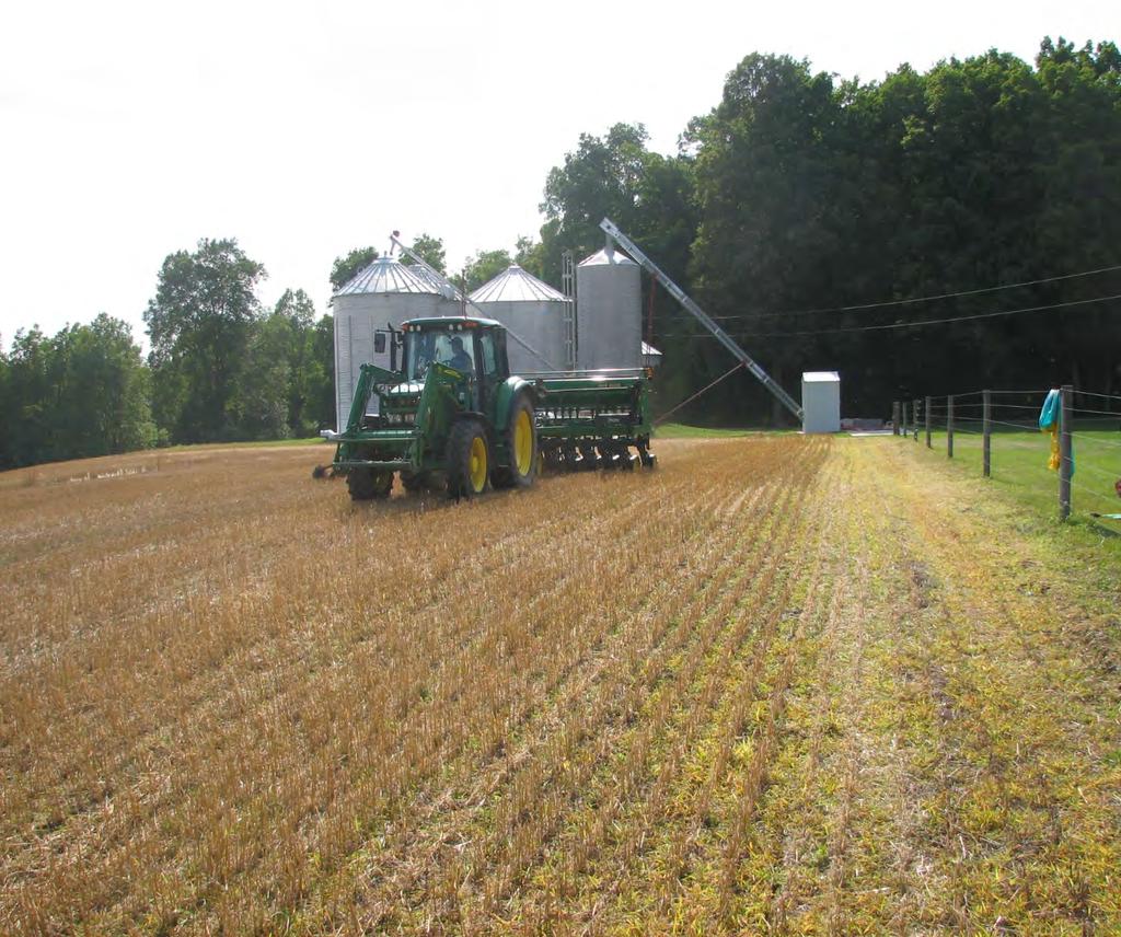 Michelle & Chad Nicklas, Hersey, MI. Seeded Aug. 5., 2014 6 lbs. of oats/acre 6 lbs. of Italian Ryegrass/acre 6 lbs. of Winter Triticale/acre 2 lbs. of Mammoth Red Clover/a 2 lbs.