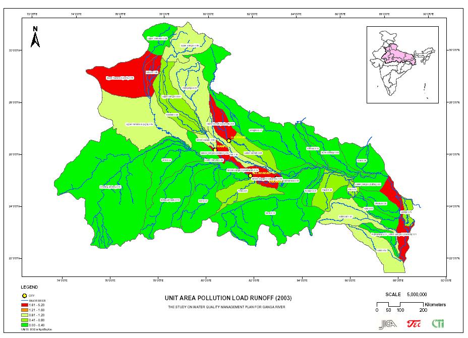 PRESENT FOCUS OF GANGA ACTION PLAN PHASE-II Need for prioritization of works due to financial constraints Pollution level of river Ganga and its tributaries in the middle e stretch is comparatively