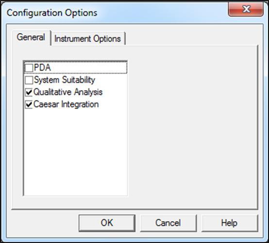 System Configuration Figure B.5 Configuration Options Dialog 3.