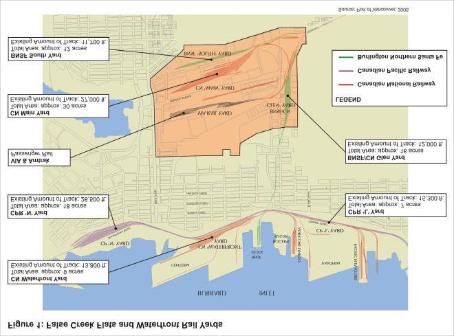 False Creek Flats Strategic Rail Overview and Detailed Operation Study Page 5 of 8 The length of trans-continental trains has increased over the years and it is now common for 15,000-foot trains to