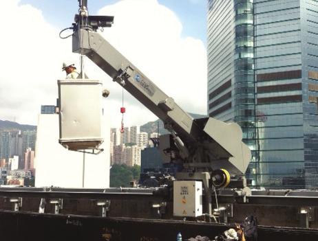 There are three main derivatives in the range: E1 Machine Features Twin fixed-length jibs, always with jib luffing.