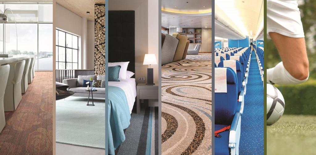 Desso Group Business Overview Carpets 90% Commercial Carpets 65% Hospitality, Marine & Aviation 12% Home Carpets 13%