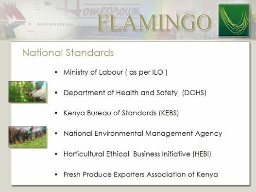 TRACEABILITY Kenya Fair Trade Bureau Organisation of Standards (KEBS)
