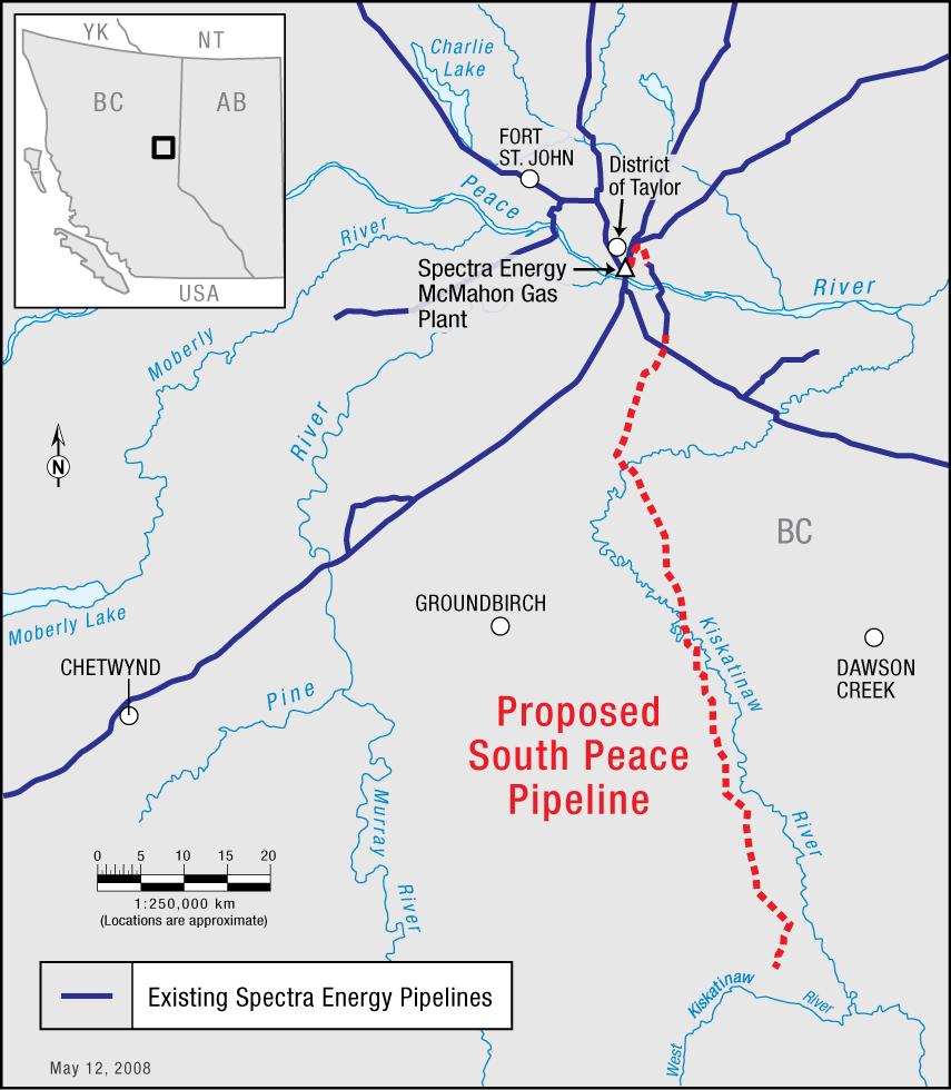 Well-Positioned for Growth South Peace Pipeline Proposed pipeline and plant modifications in northeast B.C.