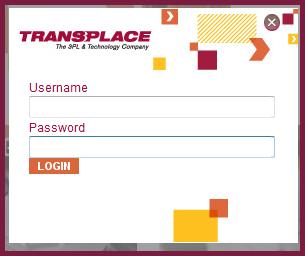 Getting the Application You access the new application from your browser just as you do with other Transplace applications such as TMS Financials,