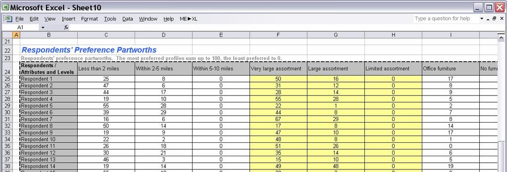 Step 6 Entering analysis data Some cells in the data analysis template need to be