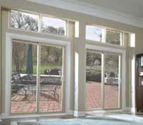 312 Sliding Patio Doors + Offered in range of sizes: 5', 6', 6'4", 8', 9', even 12' + Custom sizes available + Available in 6'8" height up to 12' wide +