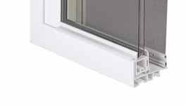 profile, positive-action cam locks increase security (2 locks standard at 27 1 4" width or wider) + Full interlocking lock and meeting rail + Full vinyl sash dam on sill and high-performance weather