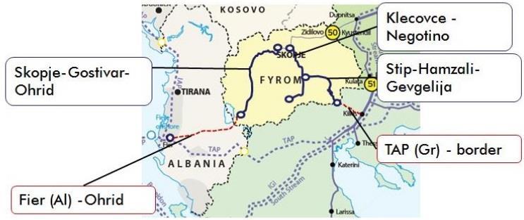 Interconnector Greece-FYROM (IGF) (Conceptual Stage) IGF Length Capacity