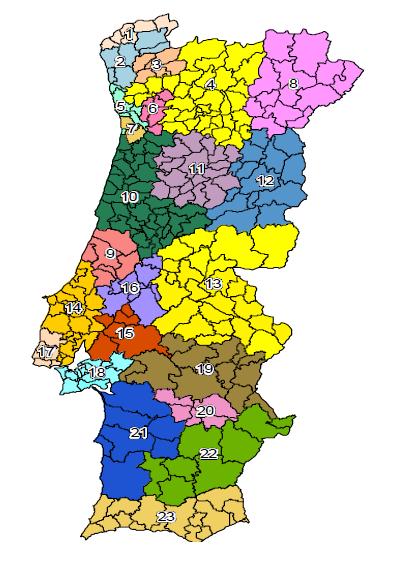 Case Study - Portugal Year = 2010 23 Local Regional Systems - mainland