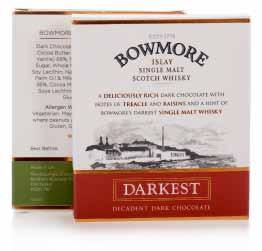 VAT Bowmore Whisky To create a range of Whisky centred chocolate bars, using bespoke moulds and creating a whole new method of production.