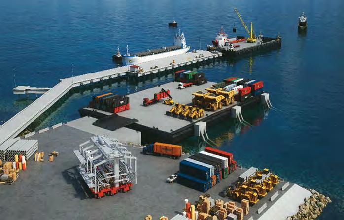 It will provide two berths capable of accepting 90 m long offshore support vessels, a cargo stacking area, and will be accessible to 12 m long truck and trailers.